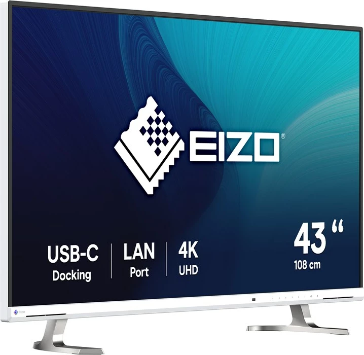 43" 4K Ultra HD IPS monitor, EIZO FlexScan EV4340X-WT, bel