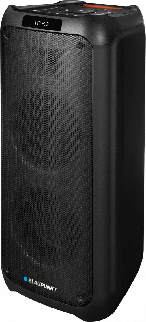 Zvočnik PartyBox z Bluetooth, karaoke, 1000 W, črn, 2 brezžična mikrofona, Blaupunkt PB10DB