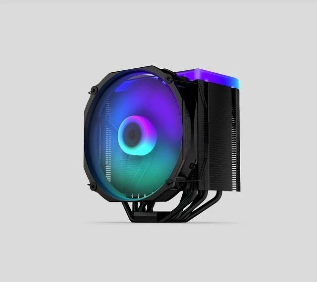 Zmogljiv zračni hladilnik Endorfa Fortis 5 ARGB, Socket AM4, črn