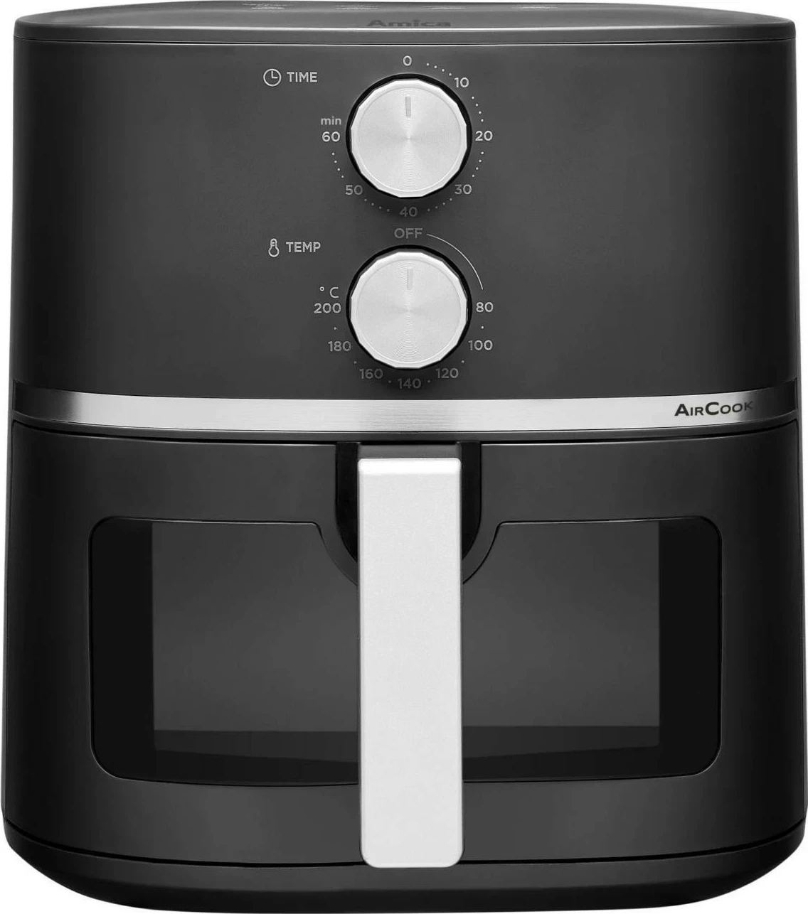 Cvrtnik brez olja Amica AFM Friend 2020, 5,5 l, črn