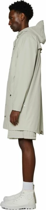 Daljša jakna Rains, model Long, unisex, zelena