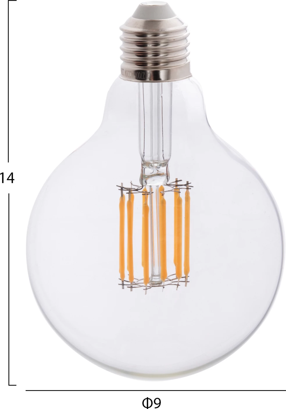 Žarnica GLOBO LED FILAMENT 12W E27 3000K prozorna