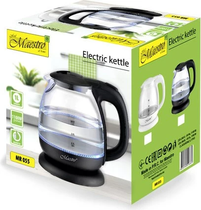 Električni čajnik Maestro MR-055, 1 L, 1100 W, bel