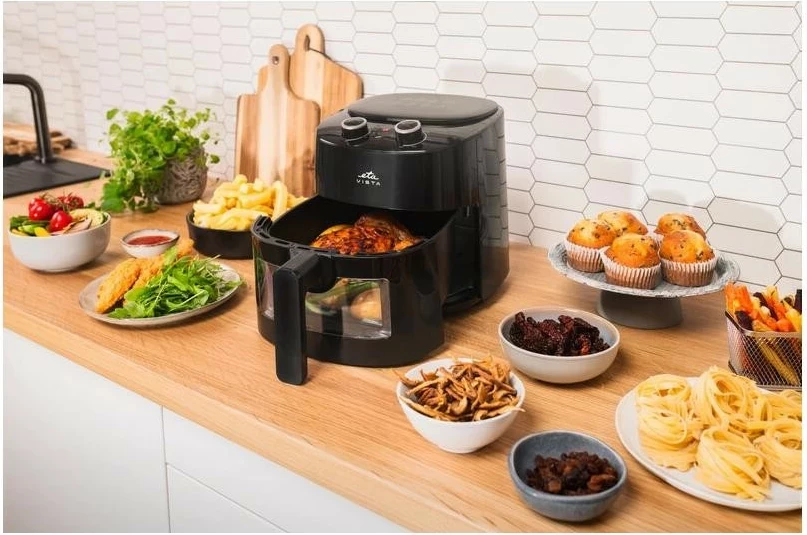 Pekač na vroči zrak ETA Vista 016890000, 4.3L, 1300 W, črn