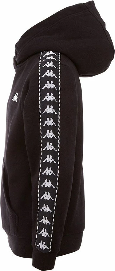 Pulover s kapuco za otroke, črn, Kappa