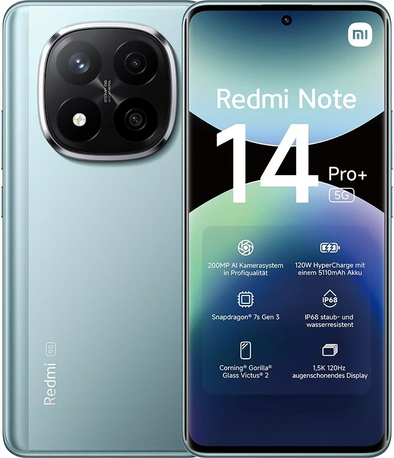Pametni telefon Redmi Note 14 Pro+ Xiaomi, 6,67", 8+256GB, 5G, moder