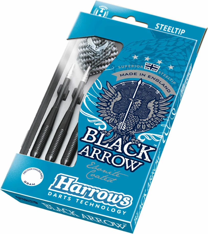 Puščice za pikado Harrows, črne