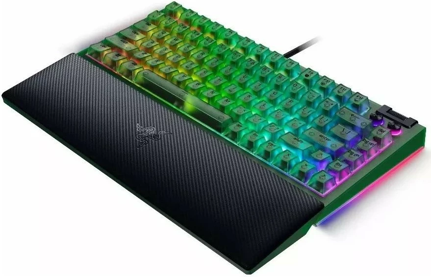 Mehanska tipkovnica 75% Razer BlackWidow V4, Phantom Green, RGB, US