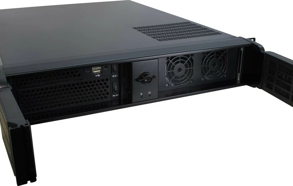 Računalniško ohišje rackmount 2U Inter-Tech 2U-2098-SL, industrijsko, črno