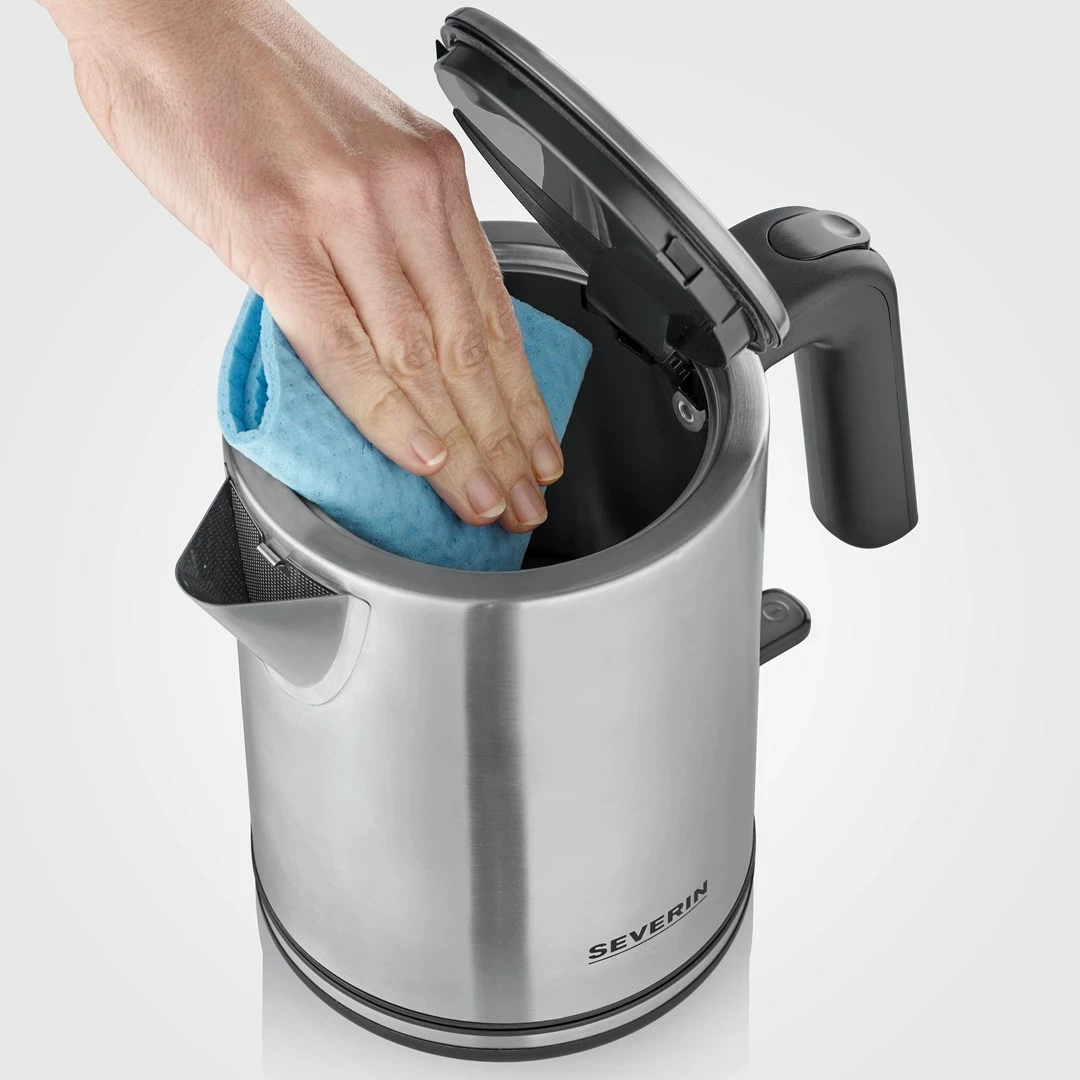 Električna čajna posoda Severin WK 3489, 1 L, 2400 W, srebrno/črna