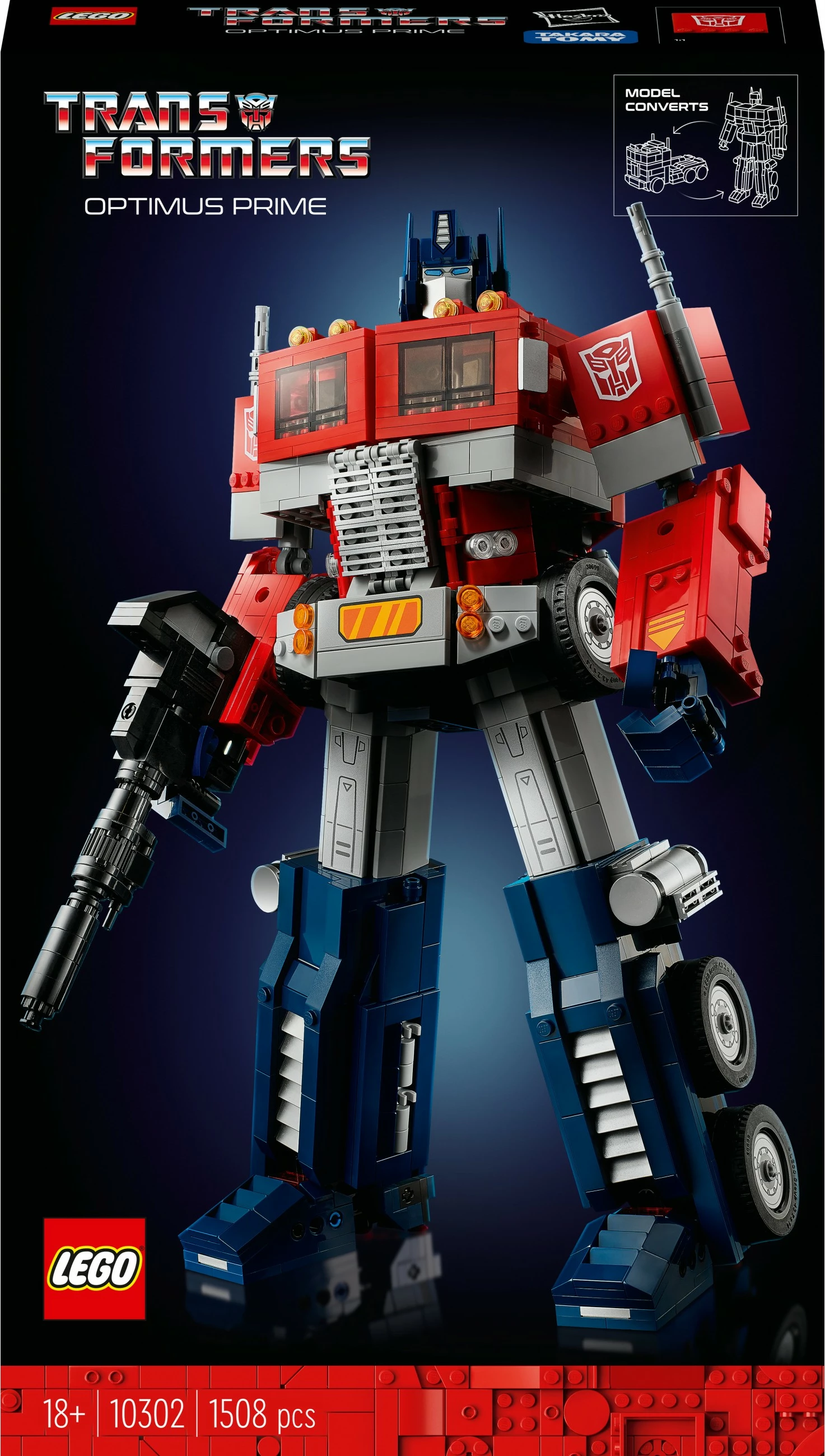 Set gradnje Optimus Prime, 1508 kosov, večbarven – LEGO ICONS
