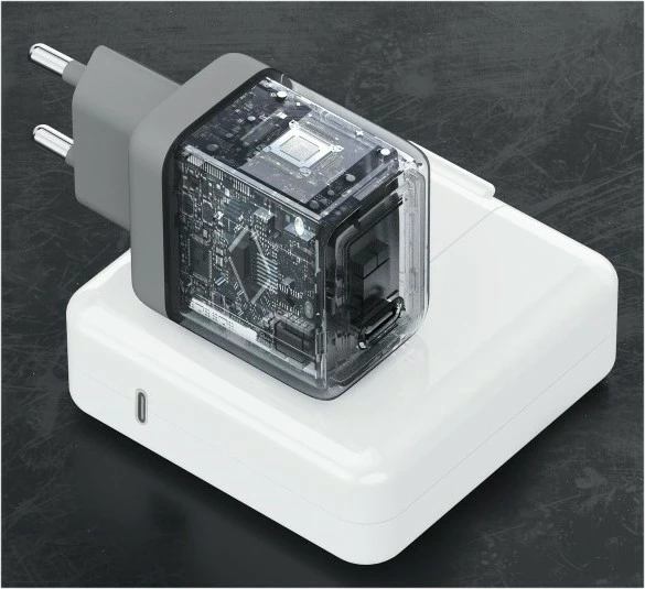 Stenski polnilec AUKEY PA-C2, 45 W, 1x USB-C, siv