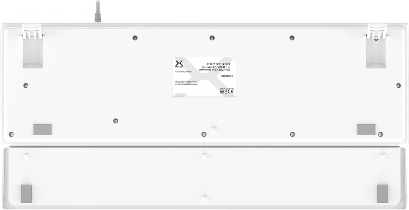 Gaming tipkovnica Frost Silver-White KRUX, RGB