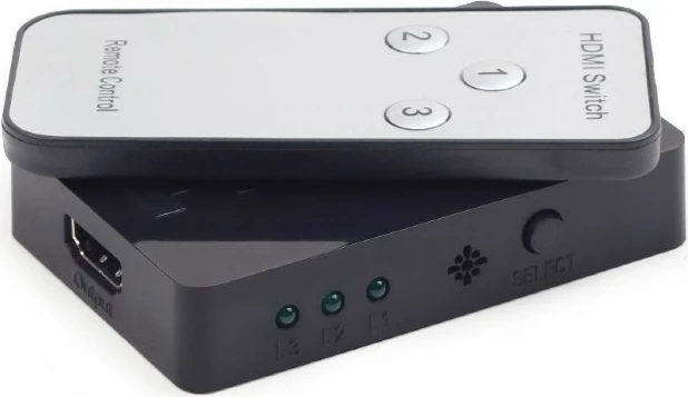 HDMI stikalnik Gembird DSW-HDMI-34, 3 vhodi, črn