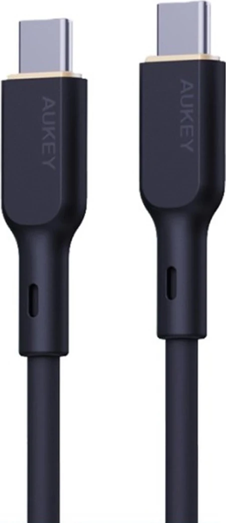 Kabel USB-C za polnjenje in prenos podatkov, PD 100W 5A, 1 m, silikon, črn AUKEY CB-SCC101