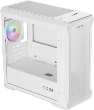 Računalniško ohišje Micro Tower, ARGB, bel, Natec Genesis IRID 503 ARGB LITE