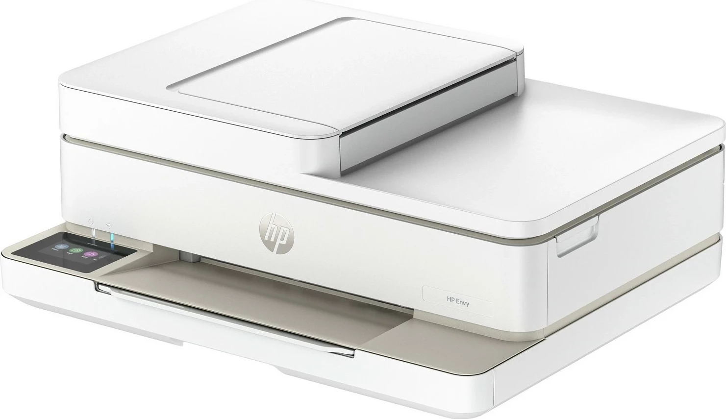 Večfunkcijski tiskalnik HP Envy 6520e, barvni, dvoslojno tiskanje (duplex), Wi‑Fi, Instant Ink, bel