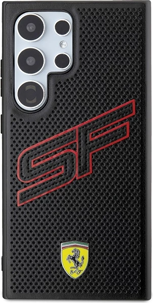 Ovitek Ferrari Big SF Perforated za Samsung Galaxy S24 Ultra, črn