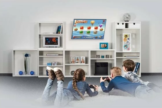 Stenski nosilec za TV Hama Motion XL, VESA 800x400, za TV 37–75", črn