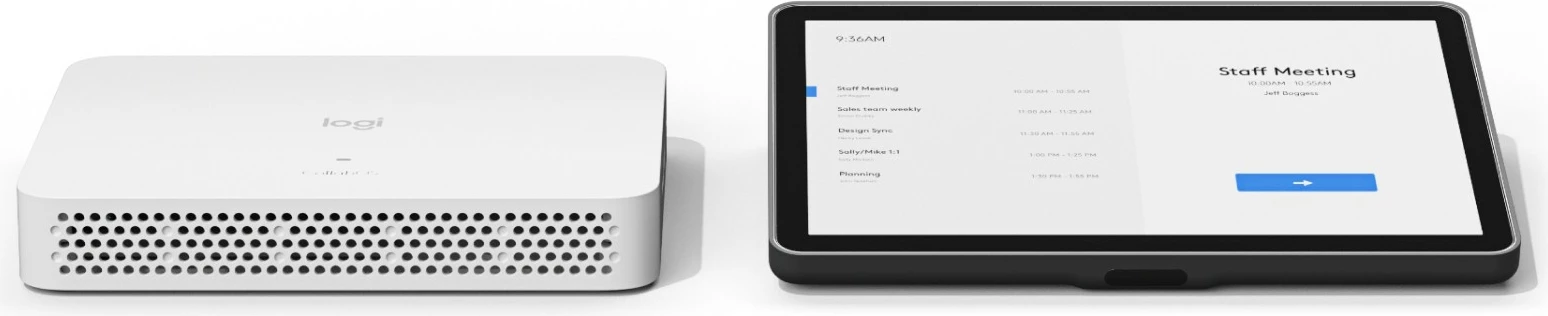 Panel za konference z zaslonom na dotik Logitech BASE BUNDLE ROOMMATE AND TAP, črn