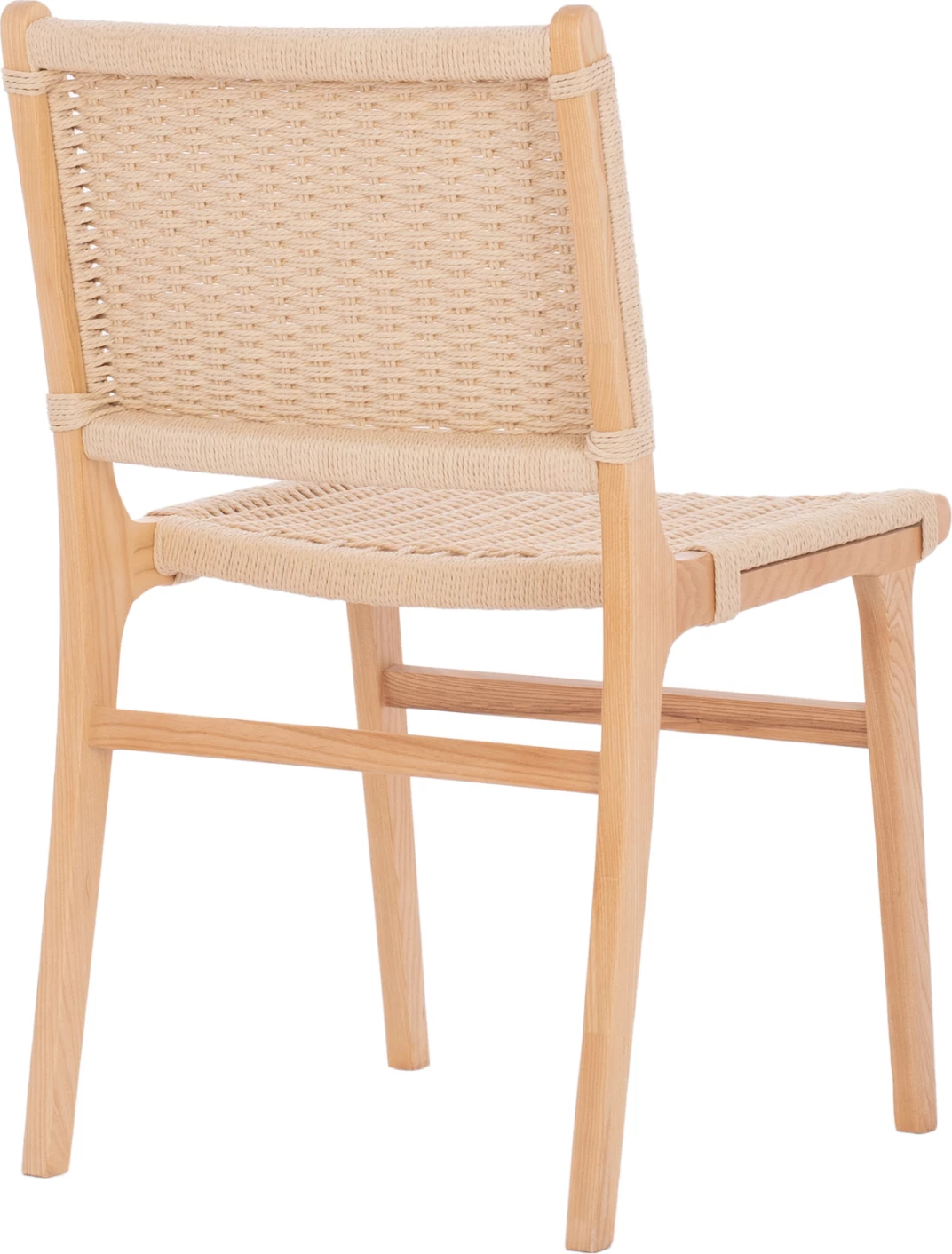 Stol iz kavčukovca z naravno pleteno vrvjo 50x60x87H