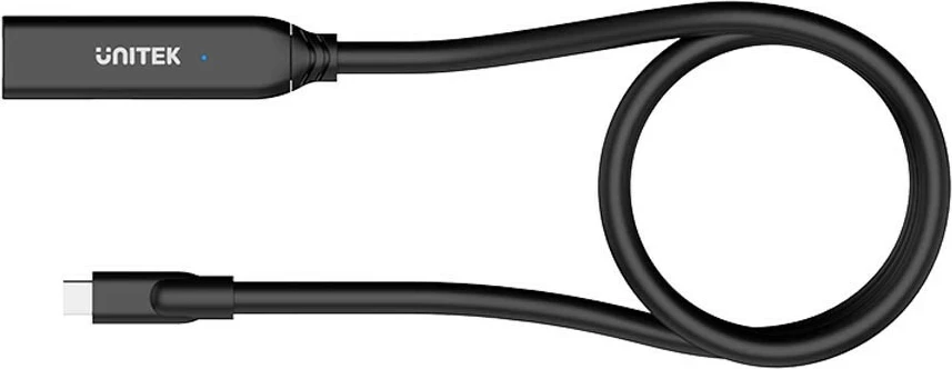 Podaljševalni kabel USB-C 5 m, 10 Gbps, črn Unitek