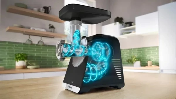 Električni mlinček za meso Bosch Serie 6 MFWS650B, 500 W, črno/srebrn Električni mlinček za meso Bosch Serie 6 MFWS650B, 500 W, črno/srebrn