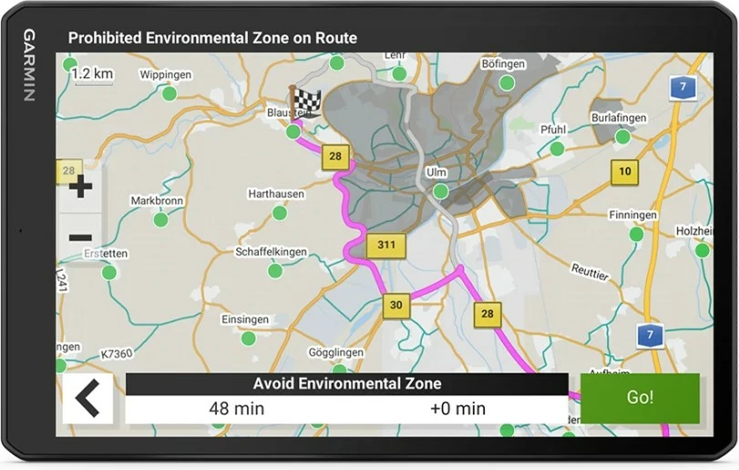 Navigacijski GPS za avtodome Garmin Camper 1095, 32GB, 10,1", črn