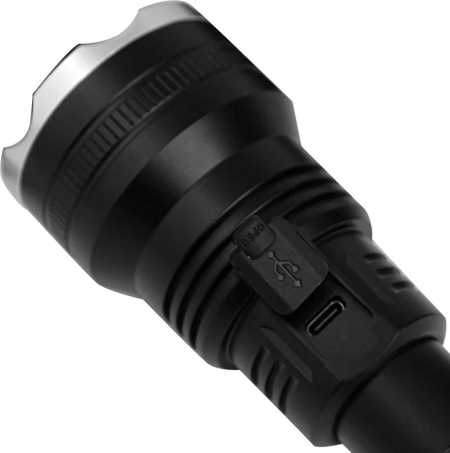 Ročna svetilka Esperanza EOT068, LED, polnilna, črna