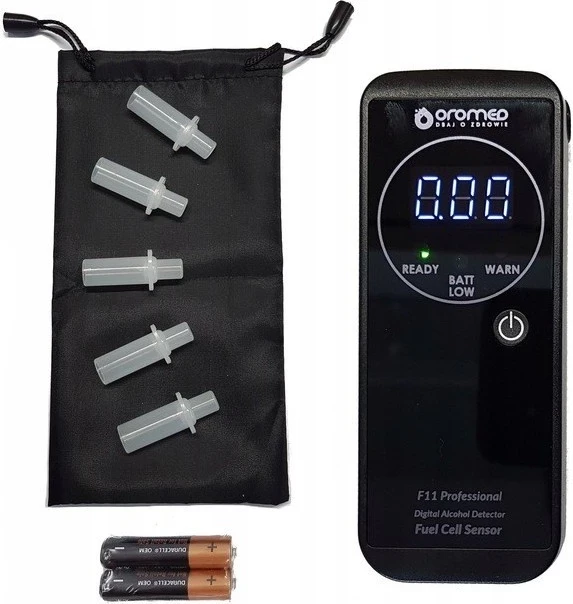 Profesionalni alkotest Oromed F11, črn