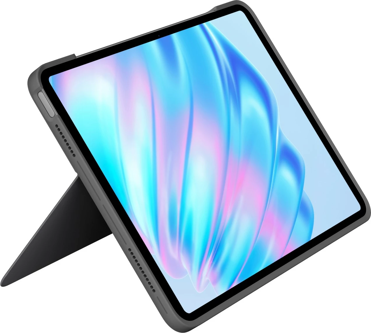 Zaščitni ovitek z QWERTZ tipkovnico in sledno ploščico Logitech Combo Touch, iPad Air 11-inch, siva