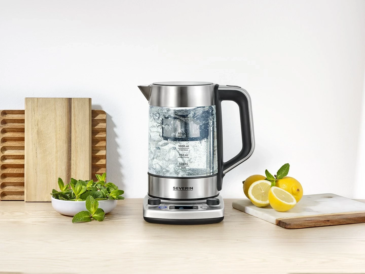 Električni grelnik vode Severin WK 3422, 1,7 L, 3000 W, inox Električni grelnik vode Severin WK 3422, 1,7 L, 3000 W, inox