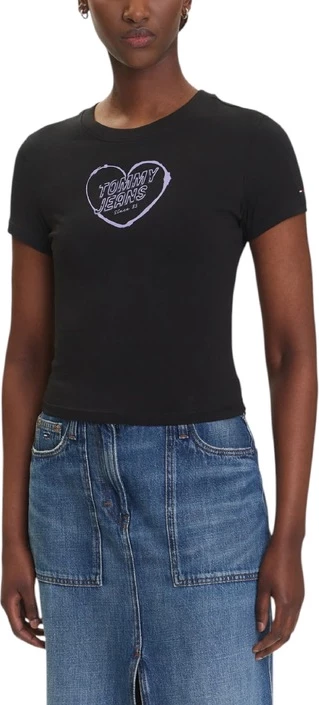 Majica za ženske, črna Tommy Hilfiger Jeans