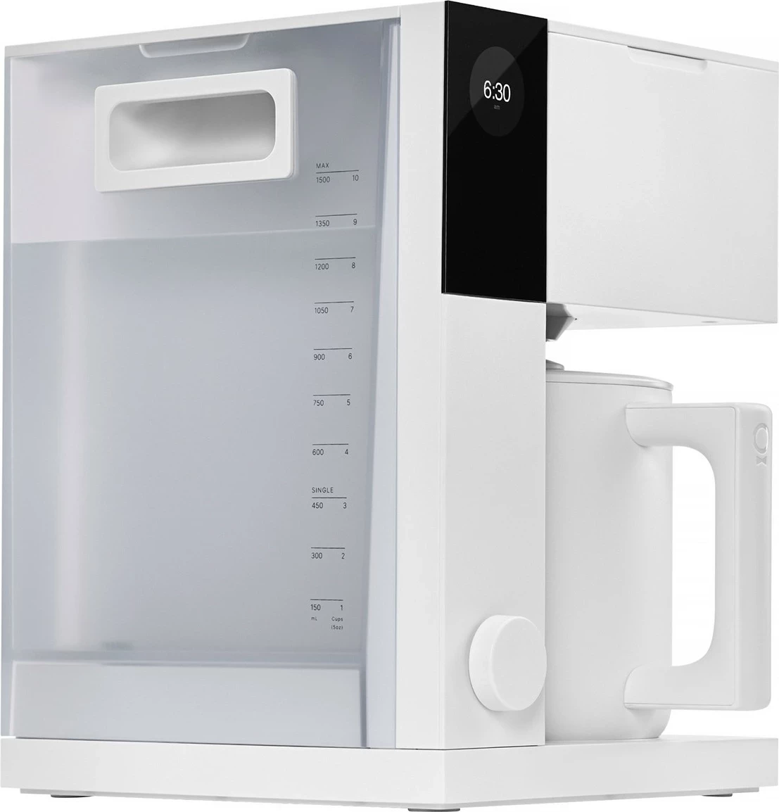 Kapljični aparat za kavo Fellow Aiden, 10 skodelic, Wi‑Fi, barvni zaslon, mat bela