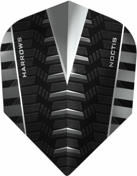 Eleganten puščici Harrows Noctis 90% Softip, moški in ženske, črno-srebrni