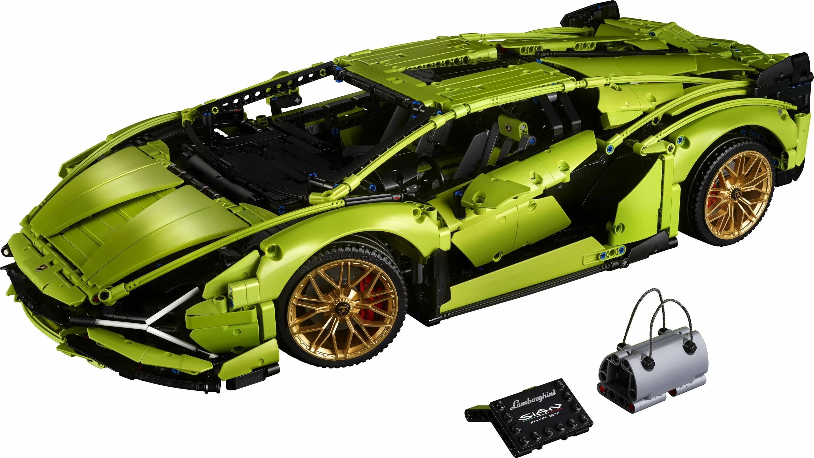 Set gradnje LEGO Technic Lamborghini Sián FKP 37, 8+ let, plastika, 457 kosov, večbarven