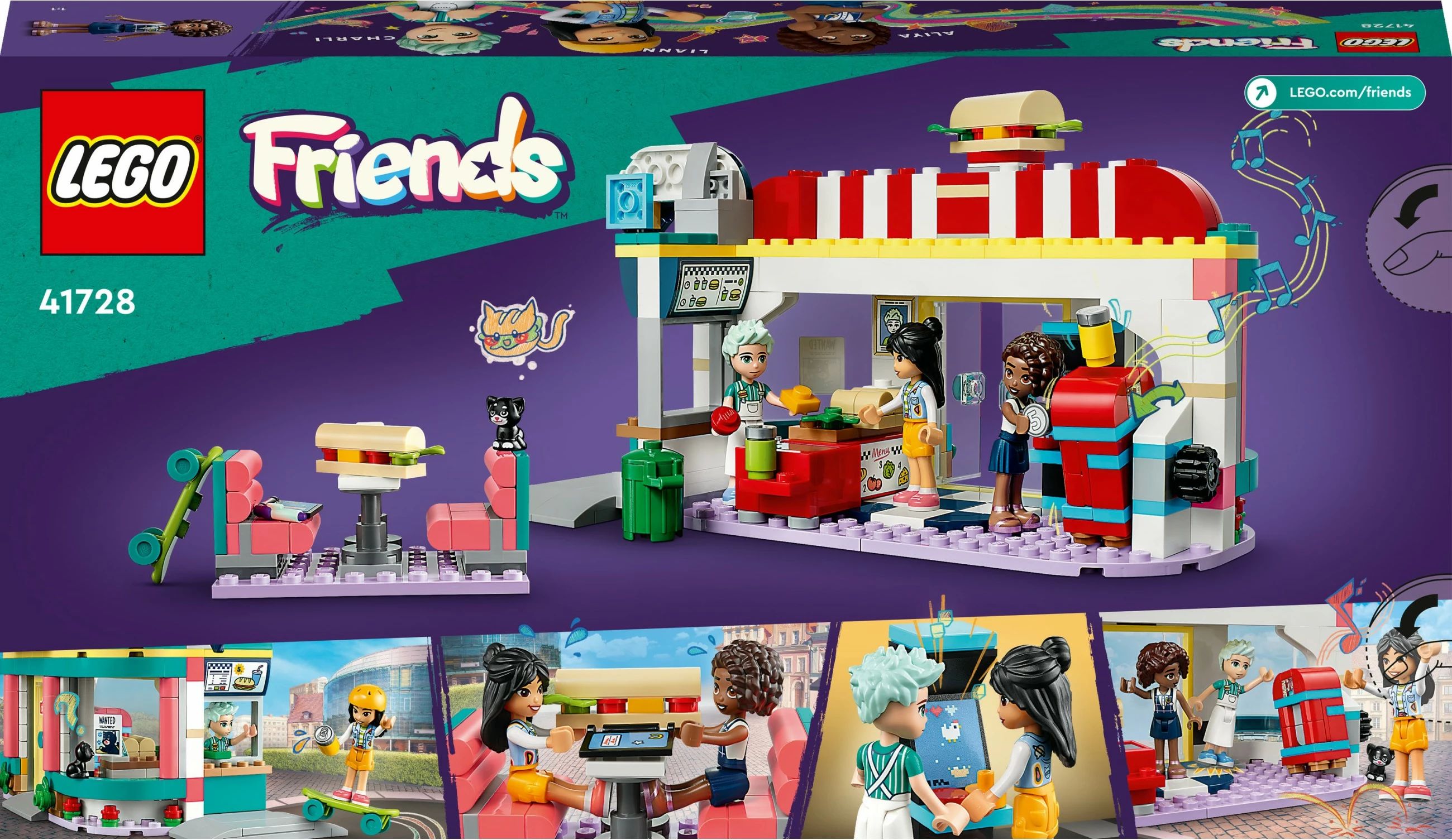 Set za sestavljanje restavracija LEGO Friends 41728, večbarven