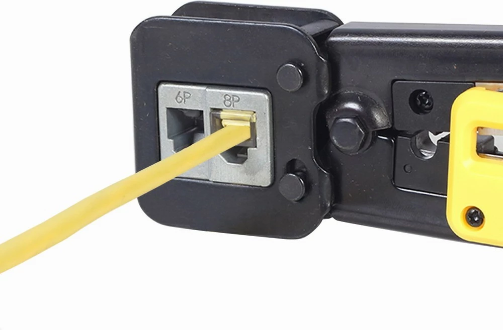 Klešče za krimpanje kablov, Gembird T-WC-05, za RJ45/RJ12/RJ11, z rezalnikom in odstranjevalcem izolacije, rdeče