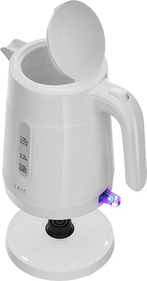 Električni čajnik 1 L, Lafe Essential S, bel
