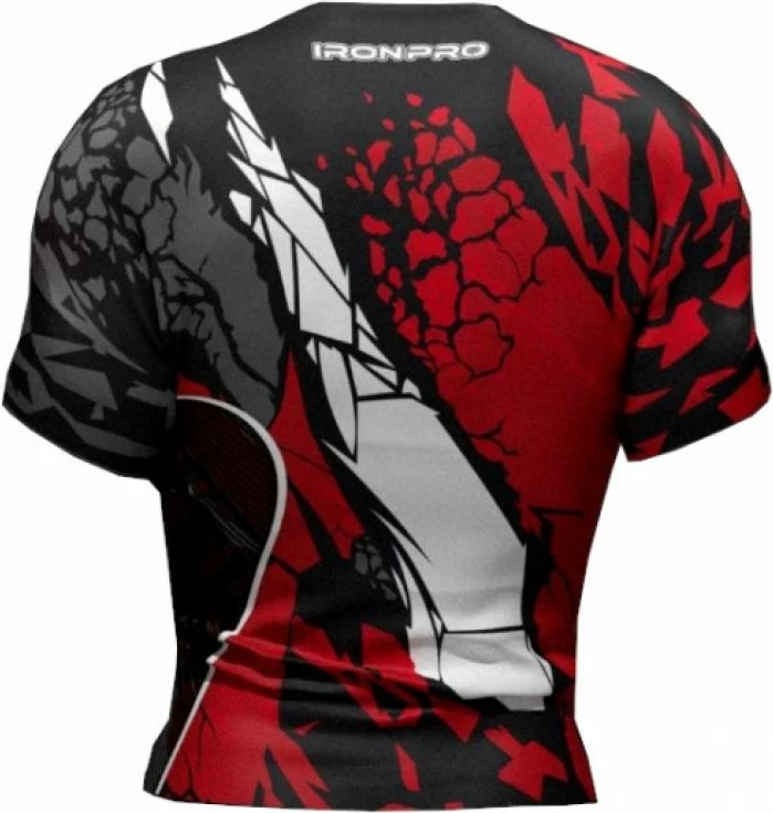 Majica za moške Masters, črna z rdečim