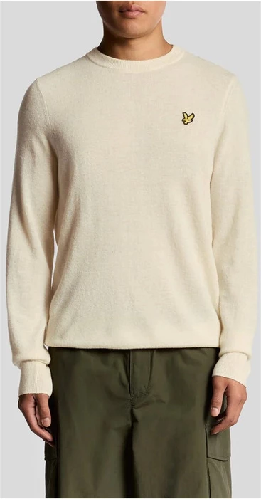 Pulover bež Lyle & Scott za moške