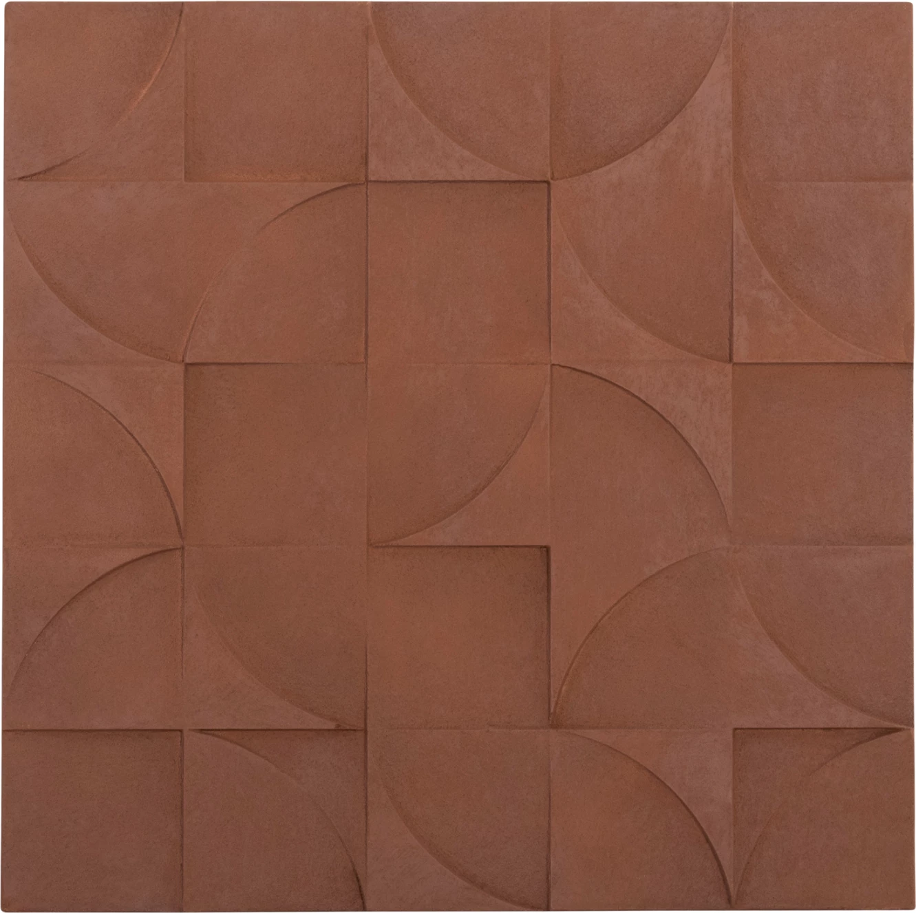 Stenski dekorativni panel kvadratne serije Santorini FH4524 MDF v rjavi barvi 80x5(debelina)x80Hcm