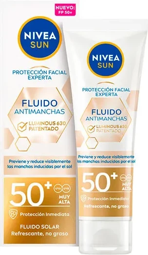 Fluid za obraz z Luminous 630, SPF 50+, unisex, Nivea, 40 ml