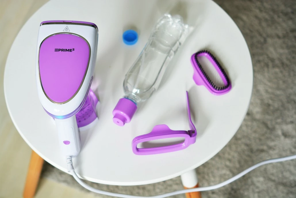 Likalnik na paro PRIME3 SGS31, 1500 W, zložljiv ročaj, rezervoar 250 ml, vijolična/bela