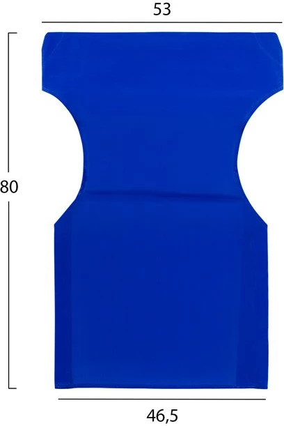 Blazina modre barve 2x1 za direktorski naslanjač FH5272.01 46.5χ53χ80