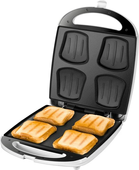 Tost za 4 sendviče UNOLD 48480 Quadro, inox/belega