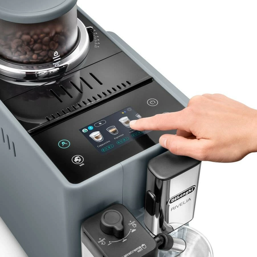 Samodejni aparat za kavo DeLonghi Rivelia EXAM 440.55G, 12 skodelic, siv