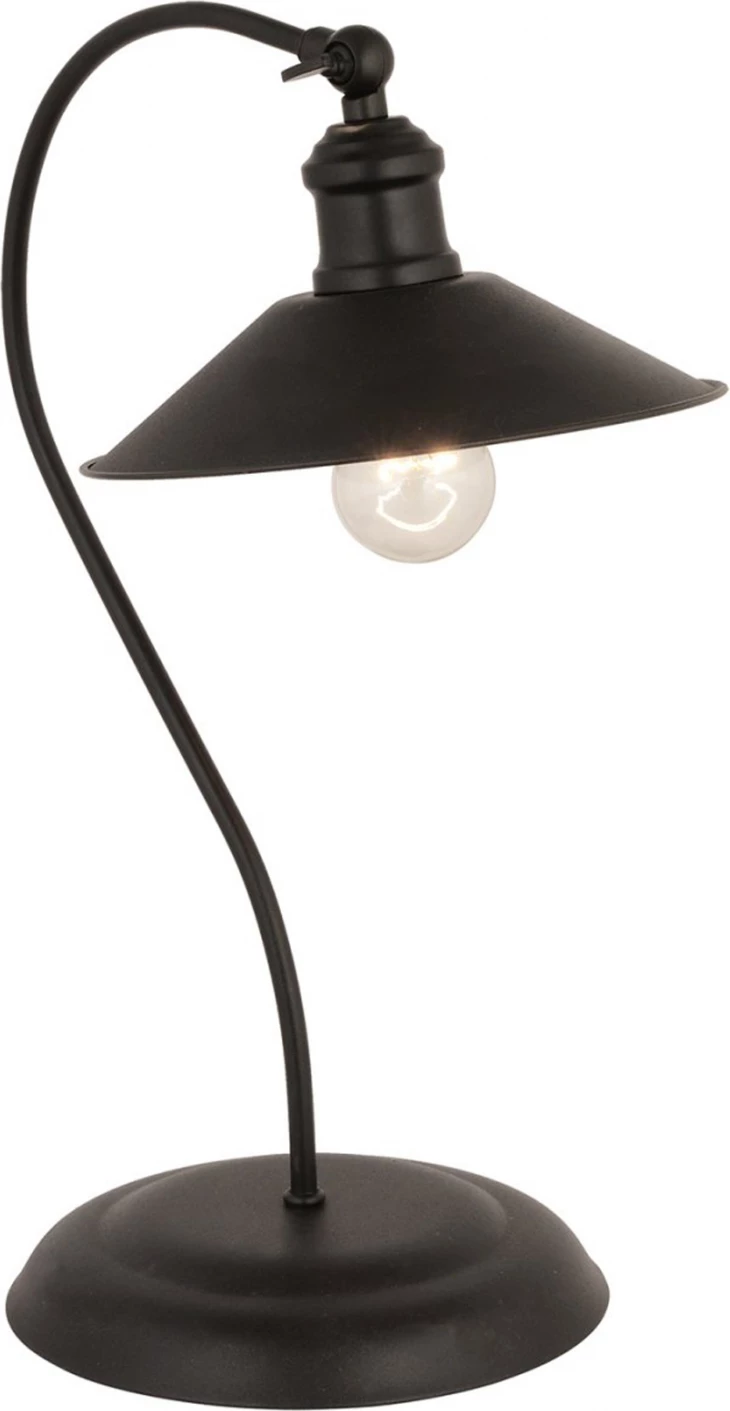 Kovinska namizna svetilka v črni barvi FH7571.01 22x50 cm