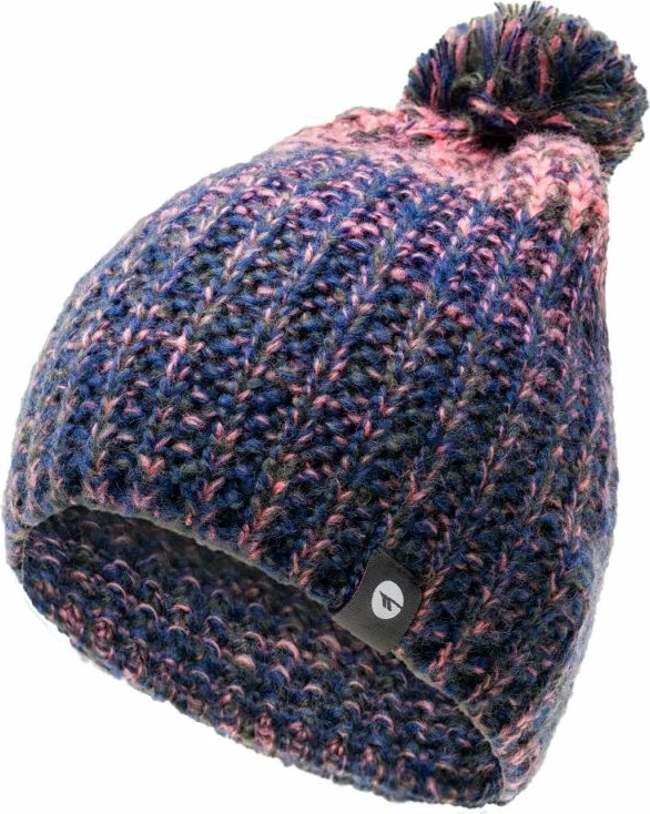 Zimska kapa za ženske Hi-Tec Hilma, modra in rožnata