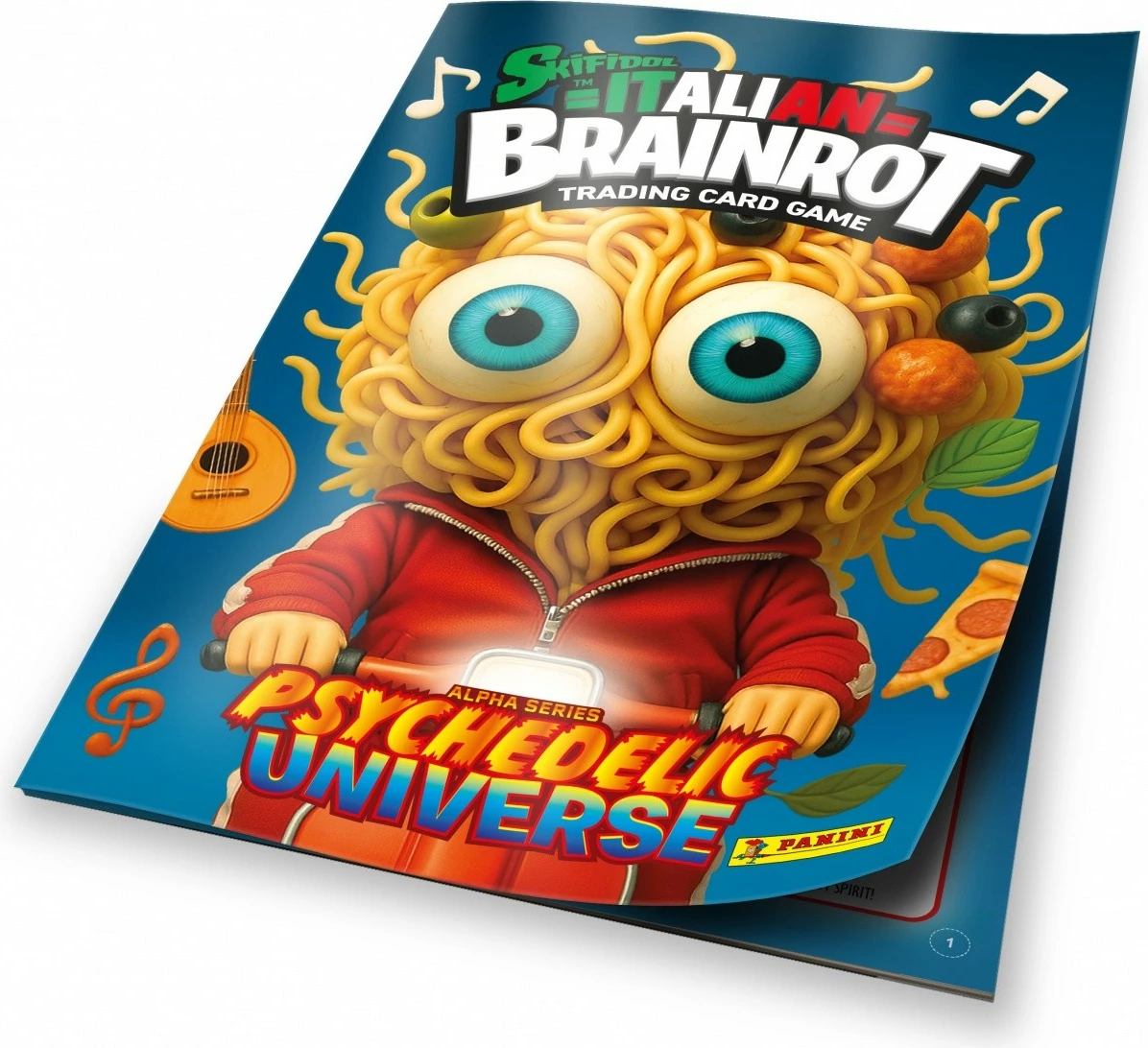 Zbirateljski komplet kartic Brainrot Panini, zbirateljski album + 7 kartic, večbarvne